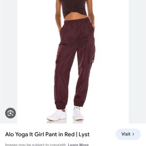 Alo Yoga It Girl Pants in Brown